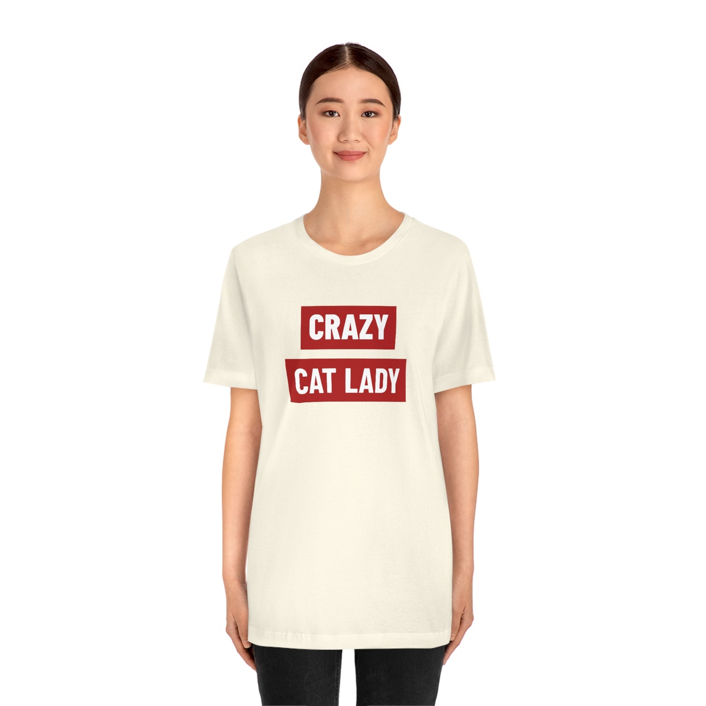 “Crazy Cat Lady” Shirt - Unisex Short-Sleeve Jersey Tee