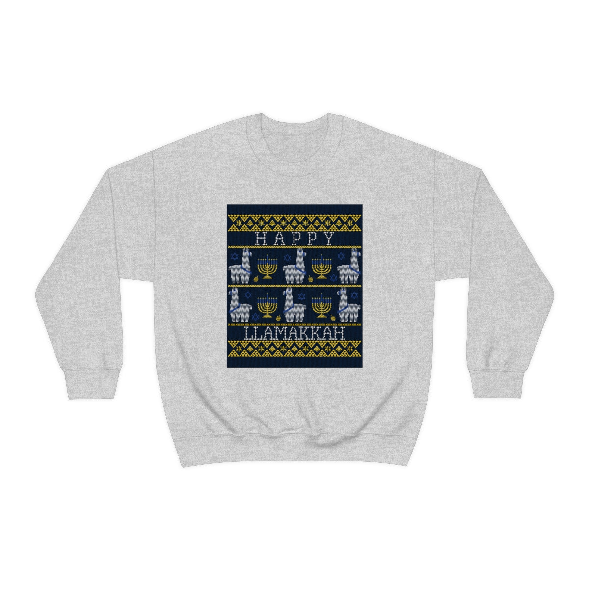 "Happy Llamakkah" Unisex Heavy Blend Crewneck Sweatshirt