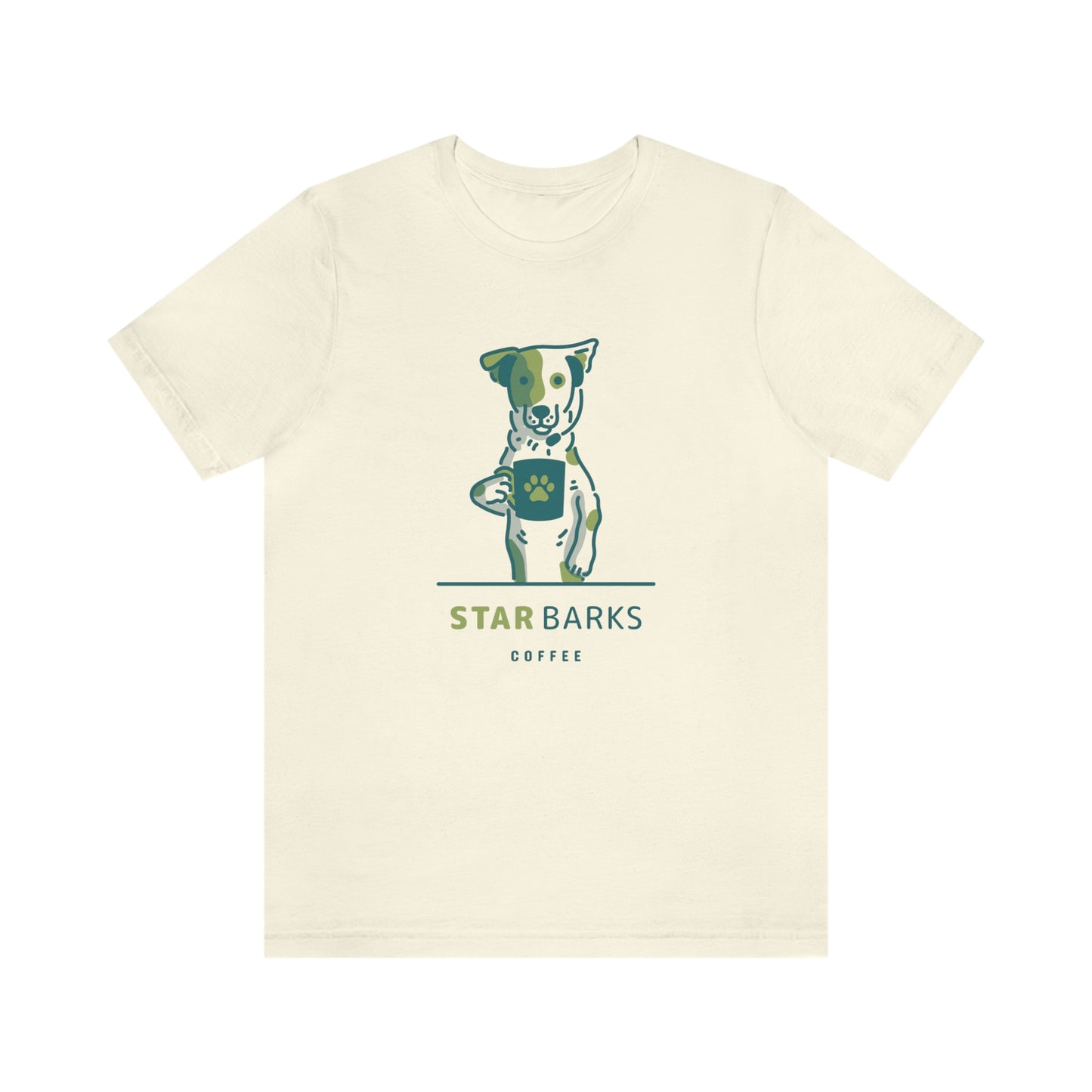 'Star Barks Coffee" Unisex Jersey Short Sleeve Tee