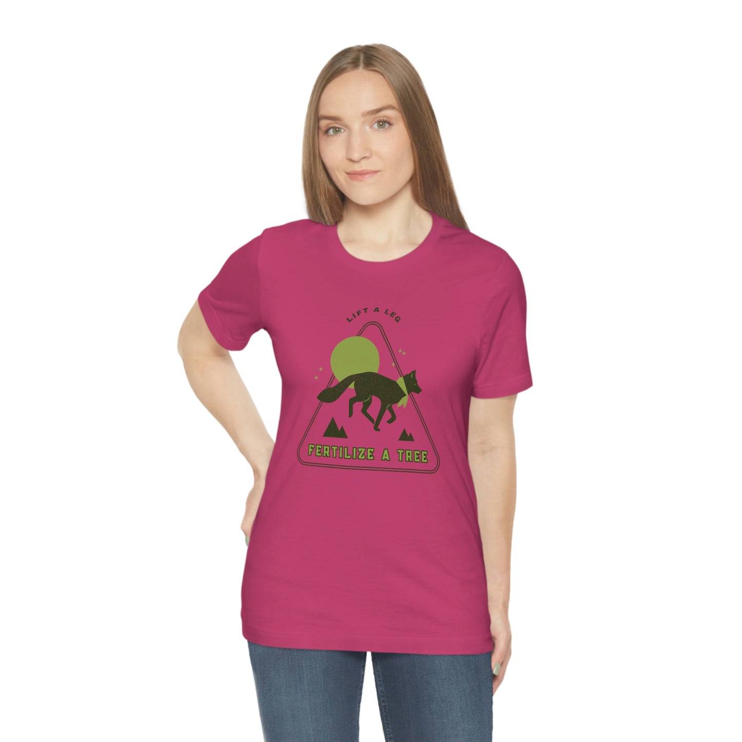 "Lift A Leg Fertilize A Tree" Unisex Jersey Short Sleeve Tee