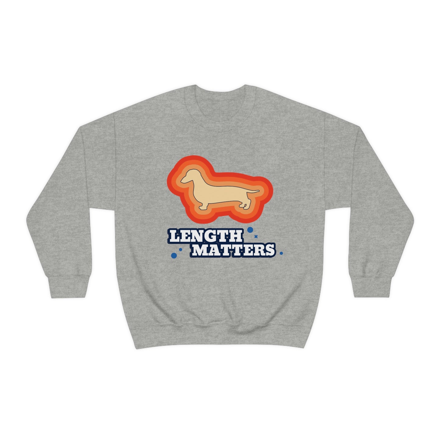 "Length Matters" Unisex Heavy Blend Crewneck Sweatshirt