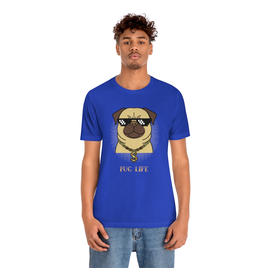 Cool Pug Life Shirt - Unisex Short-Sleeve Jersey Tee