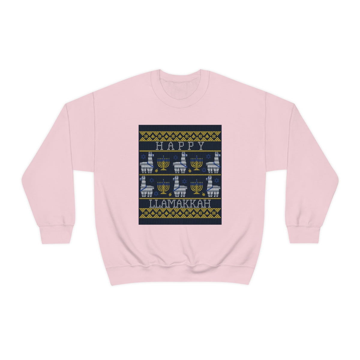 "Happy Llamakkah" Unisex Heavy Blend Crewneck Sweatshirt