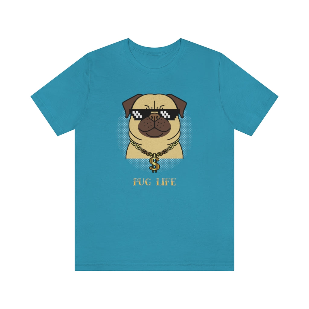 Cool Pug Life Shirt - Unisex Short-Sleeve Jersey Tee