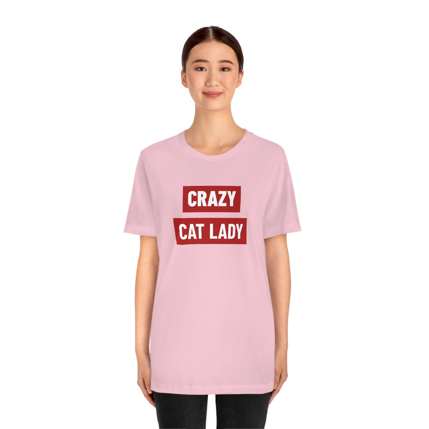 “Crazy Cat Lady” Shirt - Unisex Short-Sleeve Jersey Tee