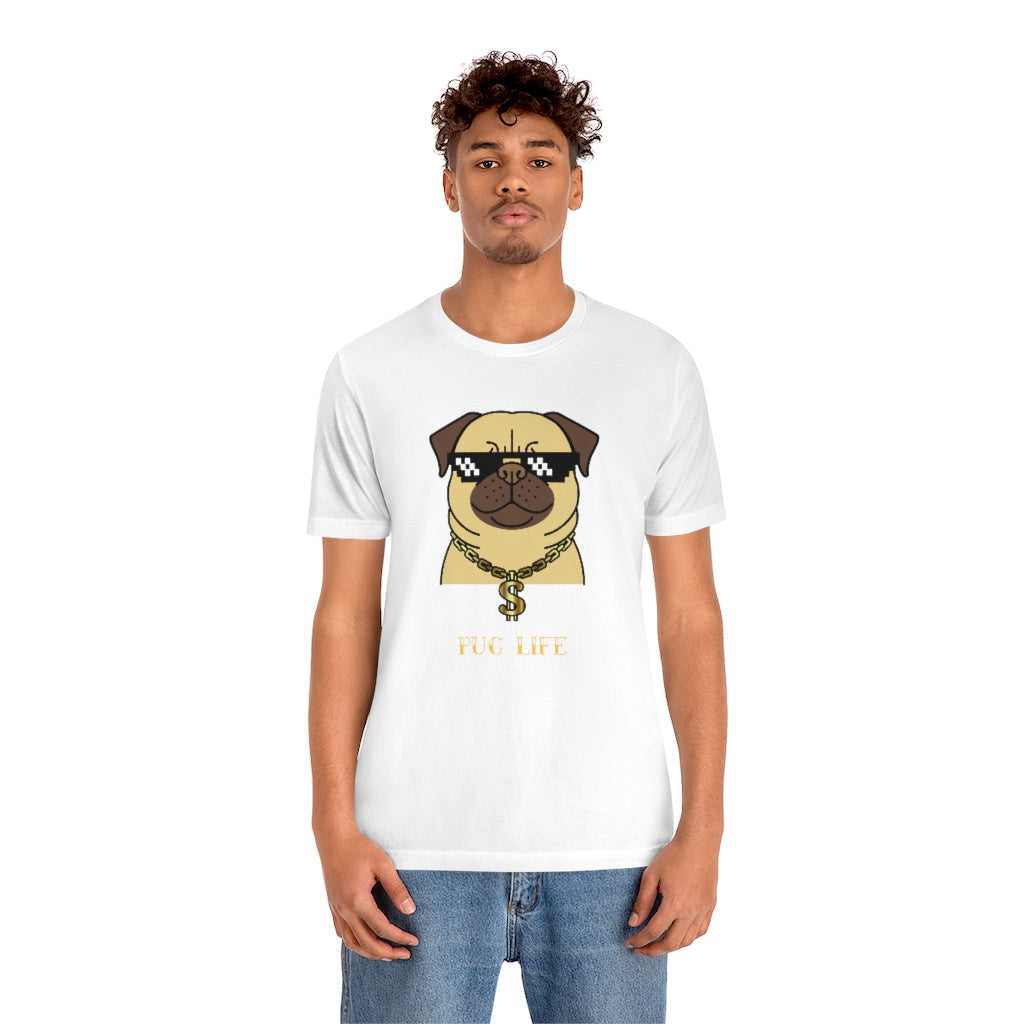 Cool Pug Life Shirt - Unisex Short-Sleeve Jersey Tee