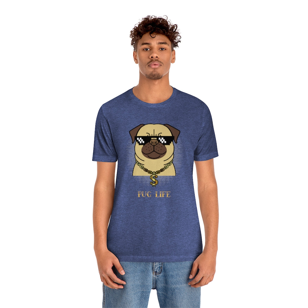 Cool Pug Life Shirt - Unisex Short-Sleeve Jersey Tee