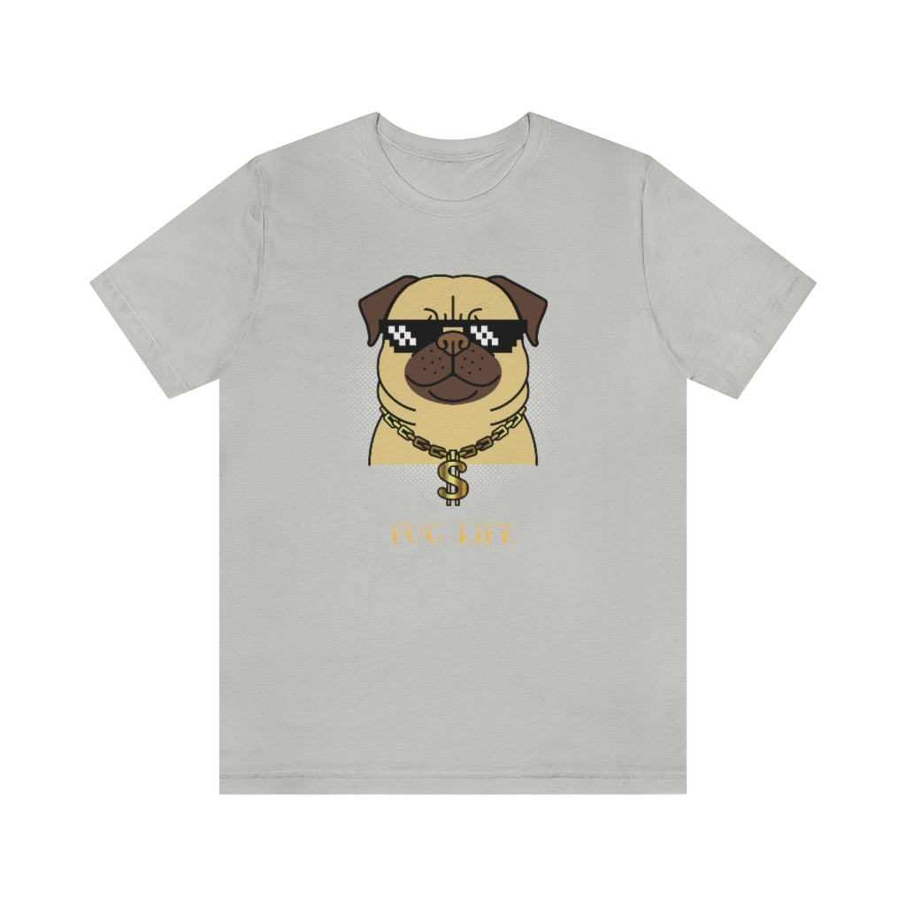 Cool Pug Life Shirt - Unisex Short-Sleeve Jersey Tee