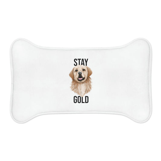 "Stay Gold" Dog Feeding Mat