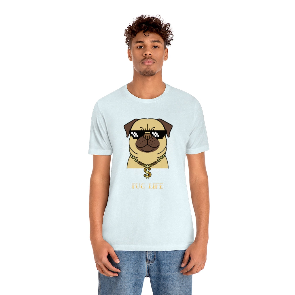 Cool Pug Life Shirt - Unisex Short-Sleeve Jersey Tee