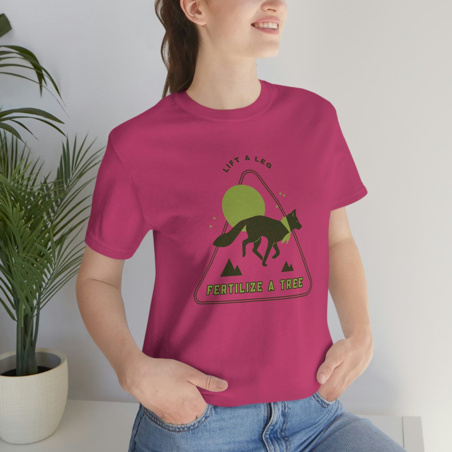 "Lift A Leg Fertilize A Tree" Unisex Jersey Short Sleeve Tee