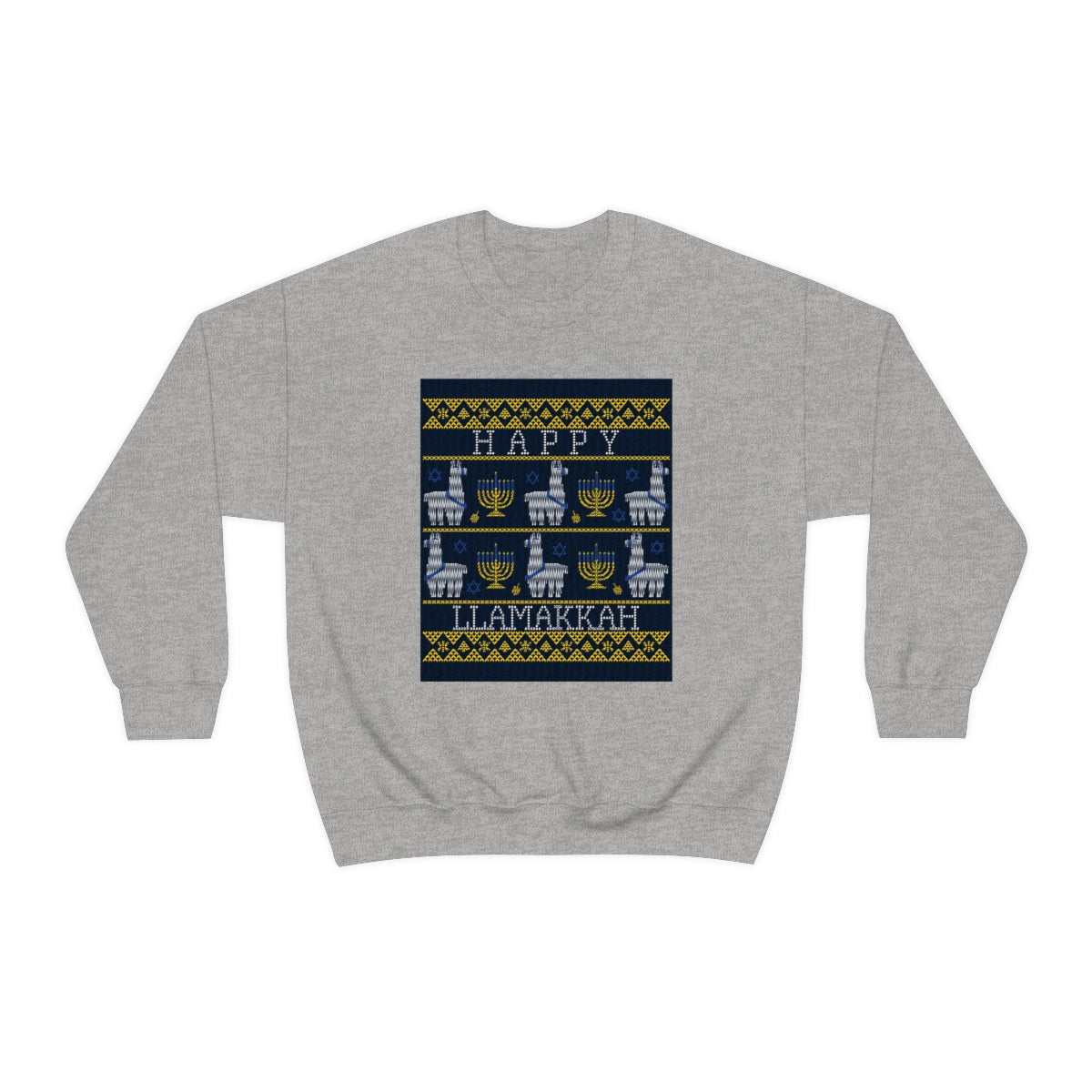 "Happy Llamakkah" Unisex Heavy Blend Crewneck Sweatshirt