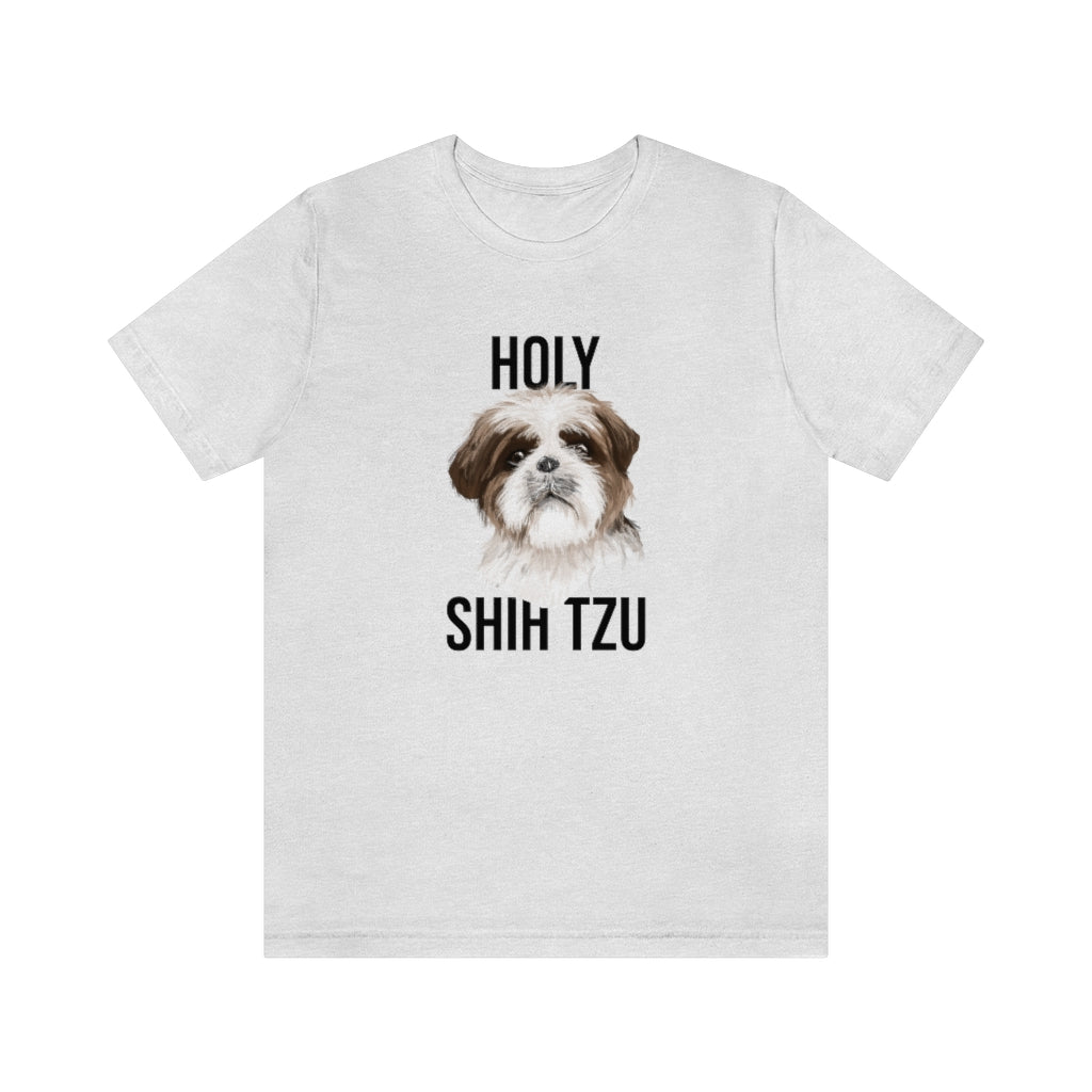 "Holy Shi Tzu" Shirt - Unisex Short-Sleeve Jersey Tee