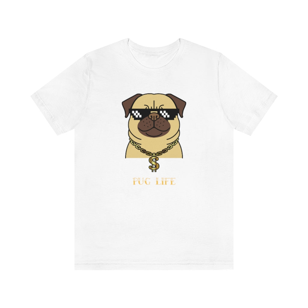 Cool Pug Life Shirt - Unisex Short-Sleeve Jersey Tee