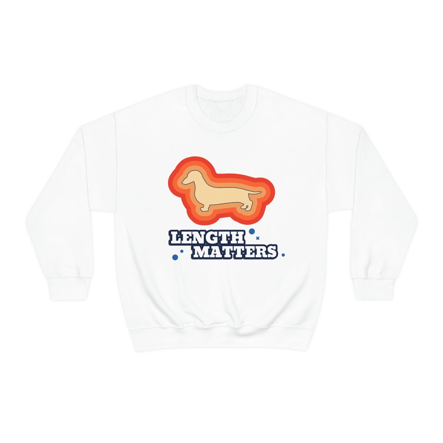 "Length Matters" Unisex Heavy Blend Crewneck Sweatshirt