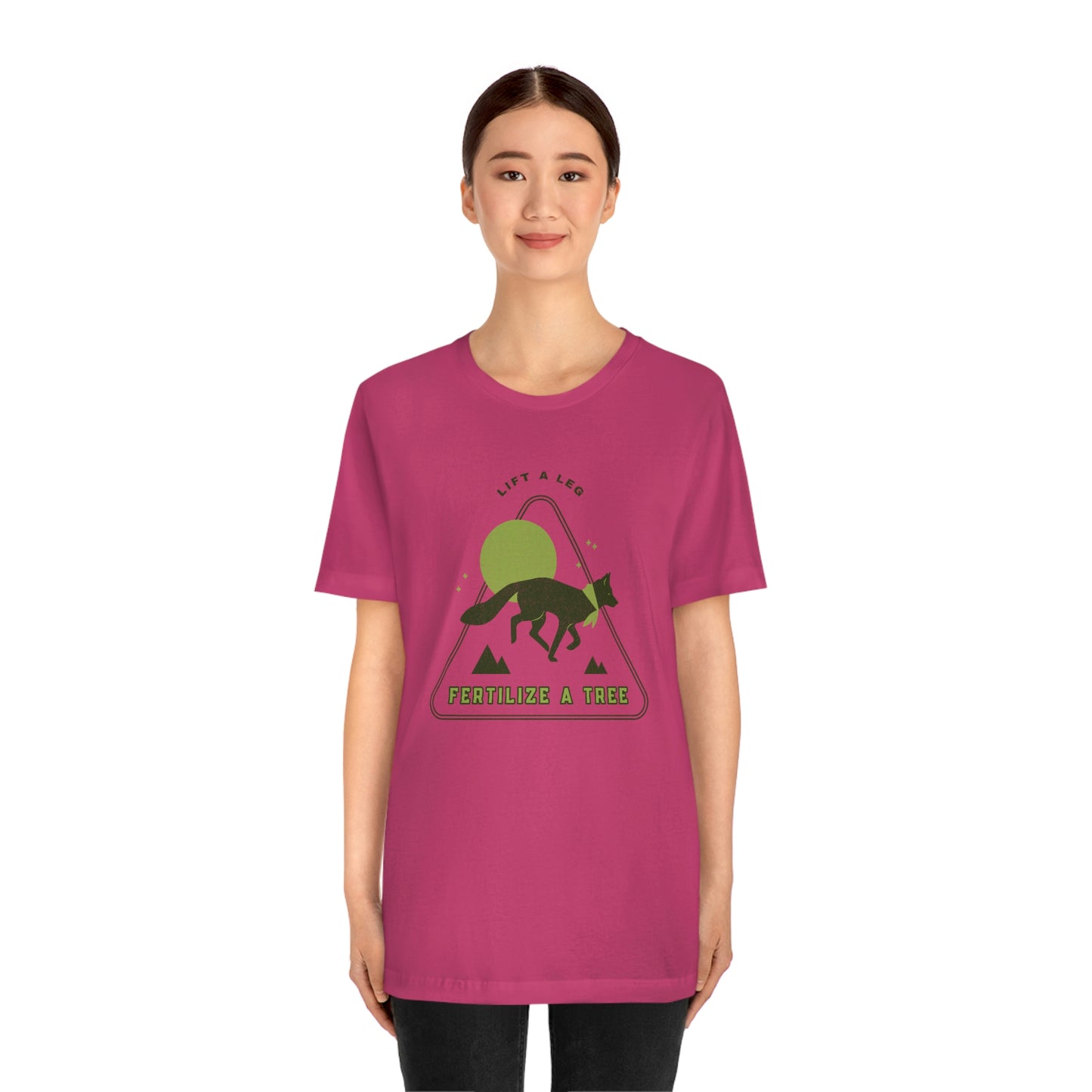 "Lift A Leg Fertilize A Tree" Unisex Jersey Short Sleeve Tee