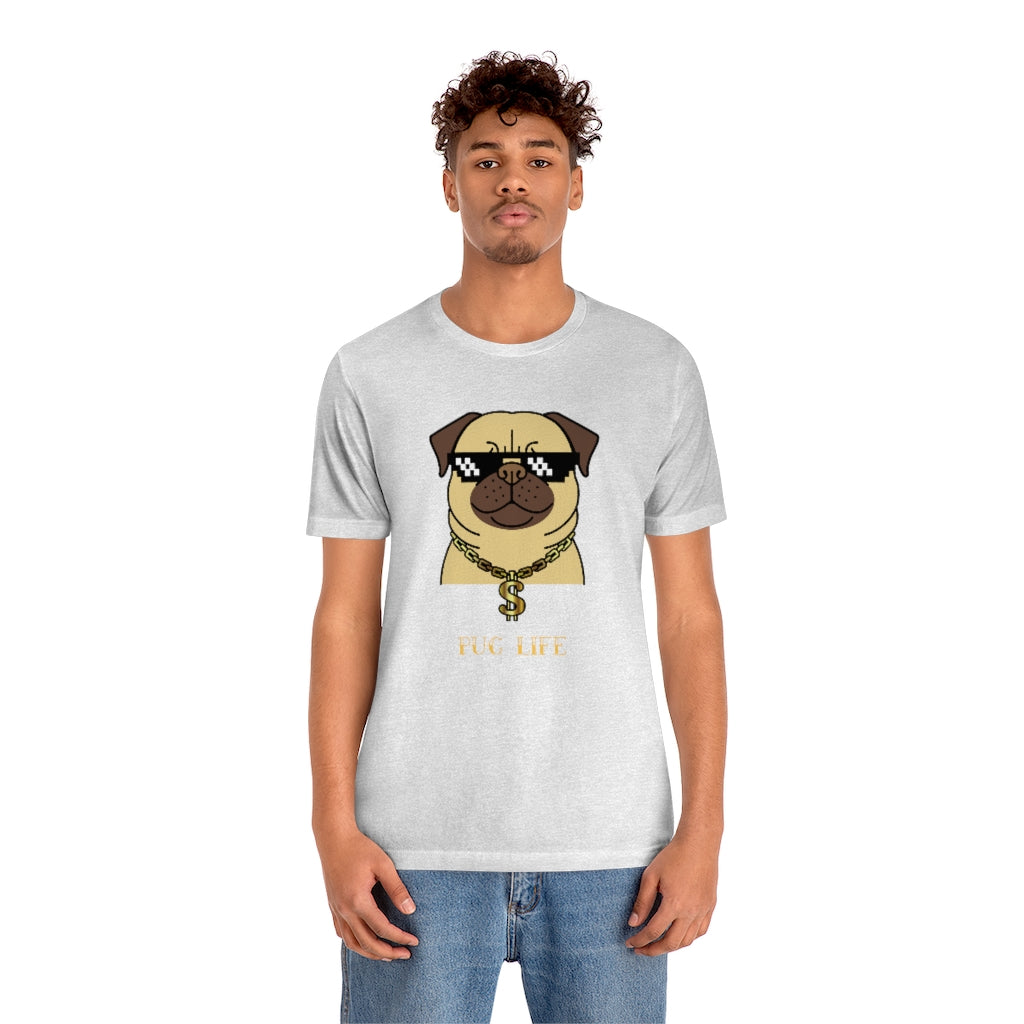 Cool Pug Life Shirt - Unisex Short-Sleeve Jersey Tee