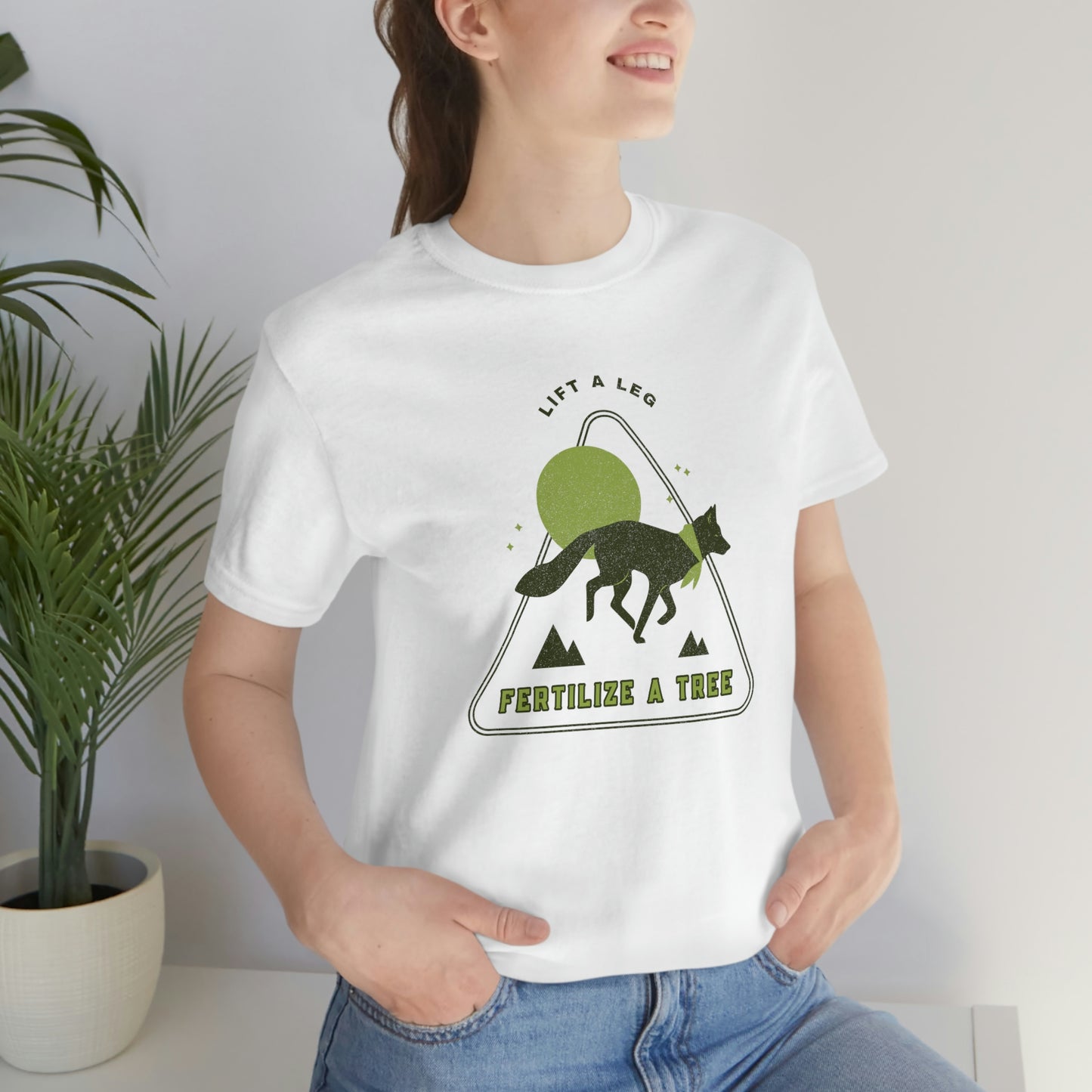 "Lift A Leg Fertilize A Tree" Unisex Jersey Short Sleeve Tee