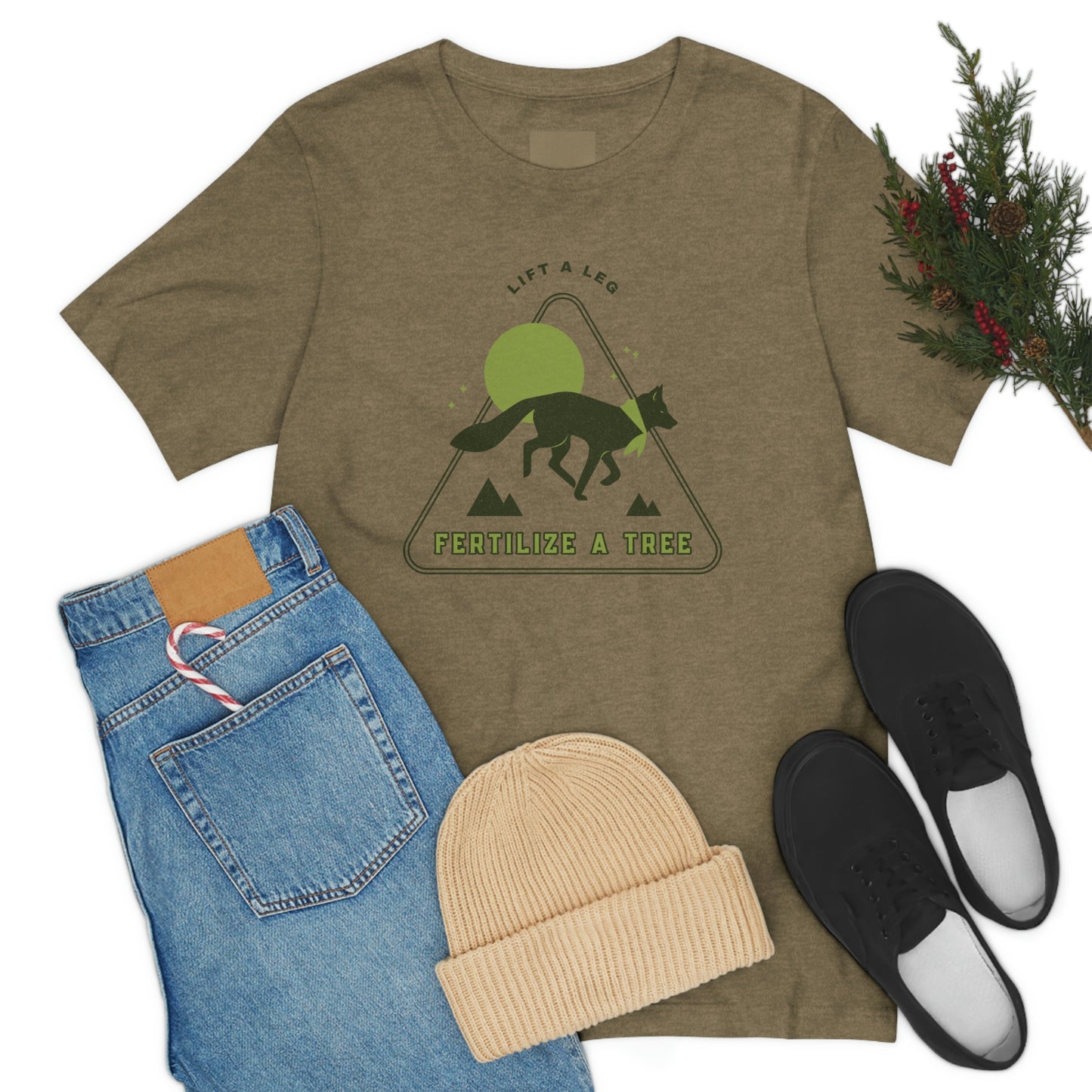 "Lift A Leg Fertilize A Tree" Unisex Jersey Short Sleeve Tee