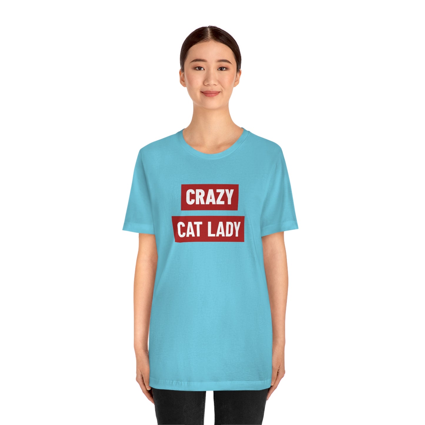 “Crazy Cat Lady” Shirt - Unisex Short-Sleeve Jersey Tee