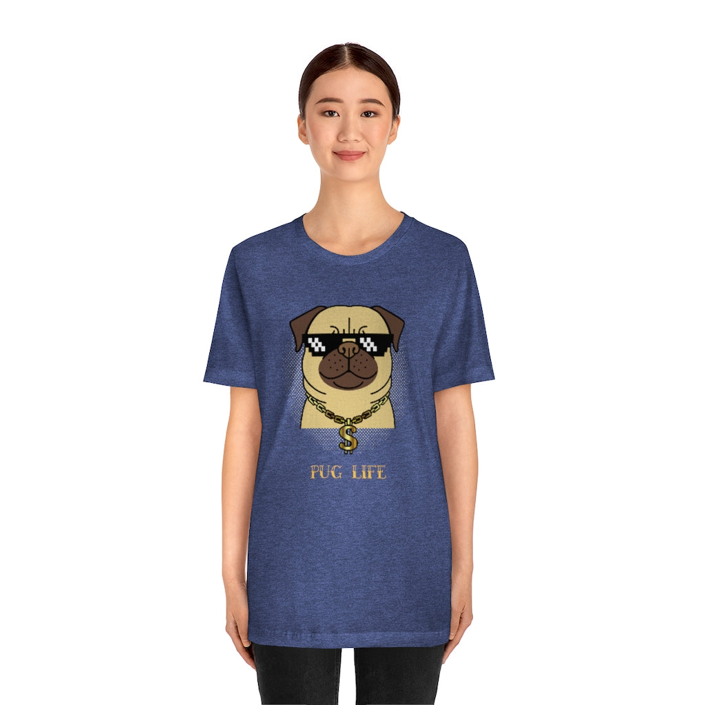 Cool Pug Life Shirt - Unisex Short-Sleeve Jersey Tee