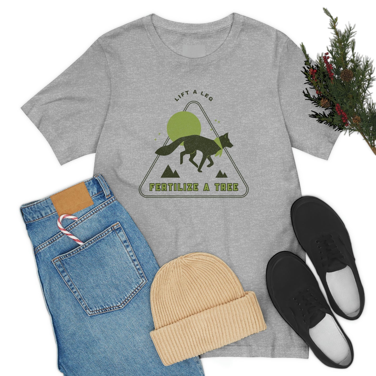 "Lift A Leg Fertilize A Tree" Unisex Jersey Short Sleeve Tee