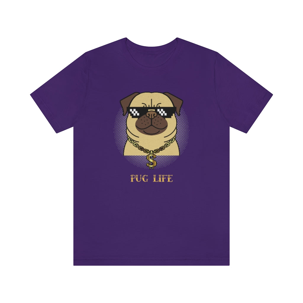 Cool Pug Life Shirt - Unisex Short-Sleeve Jersey Tee