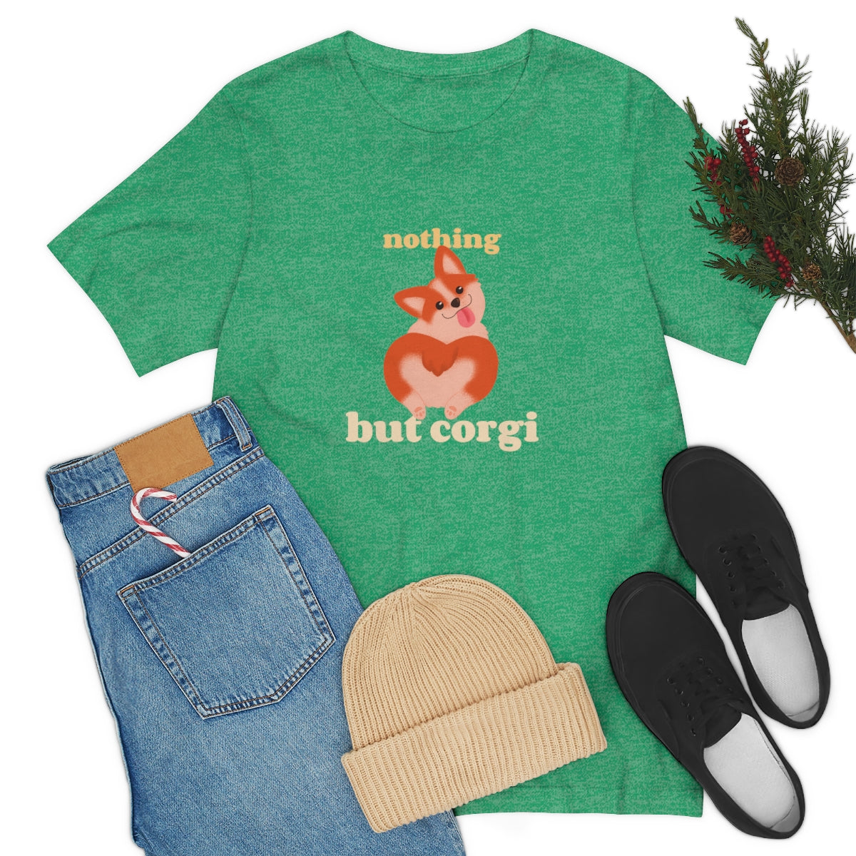 "Nothing But Corgi" Unisex Jersey Short Sleeve Tee