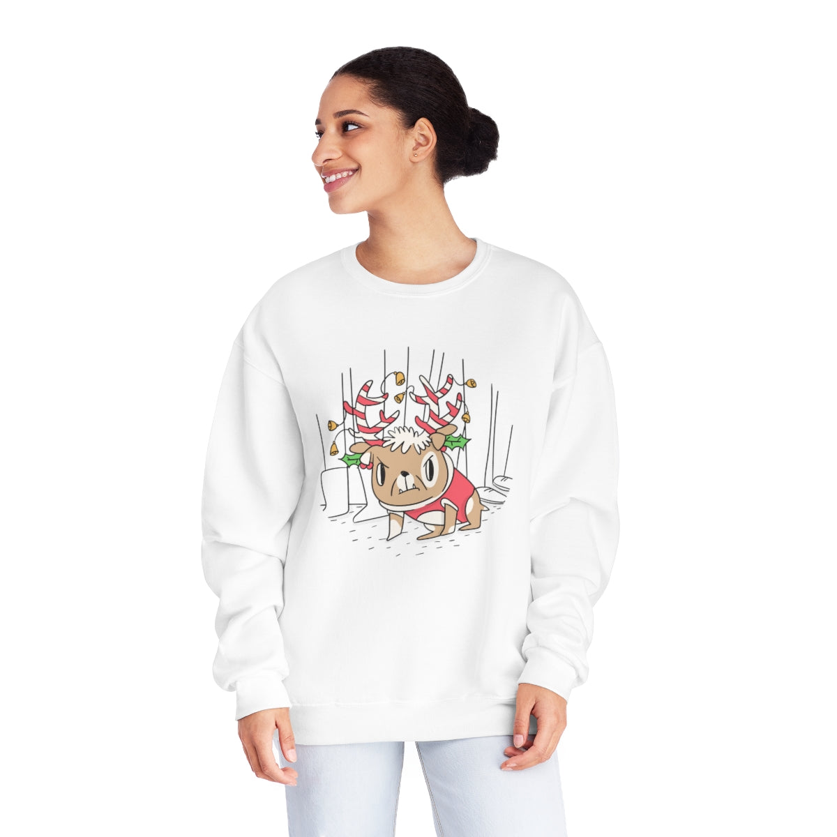 "Reluctant Reindeer" Unisex NuBlend® Crewneck Sweatshirt