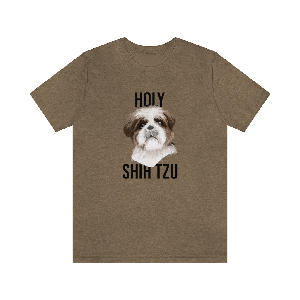 "Holy Shi Tzu" Shirt - Unisex Short-Sleeve Jersey Tee