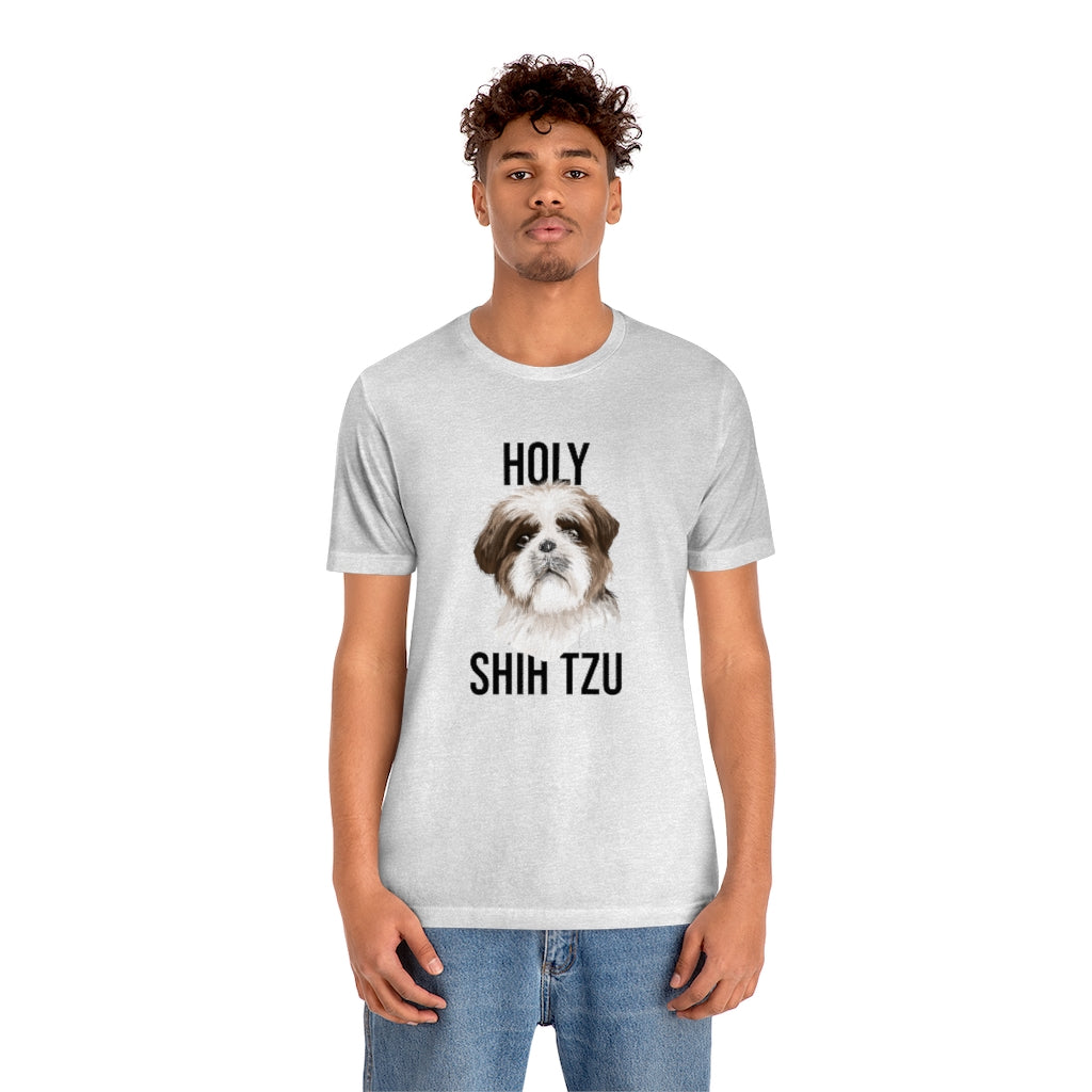 "Holy Shi Tzu" Shirt - Unisex Short-Sleeve Jersey Tee