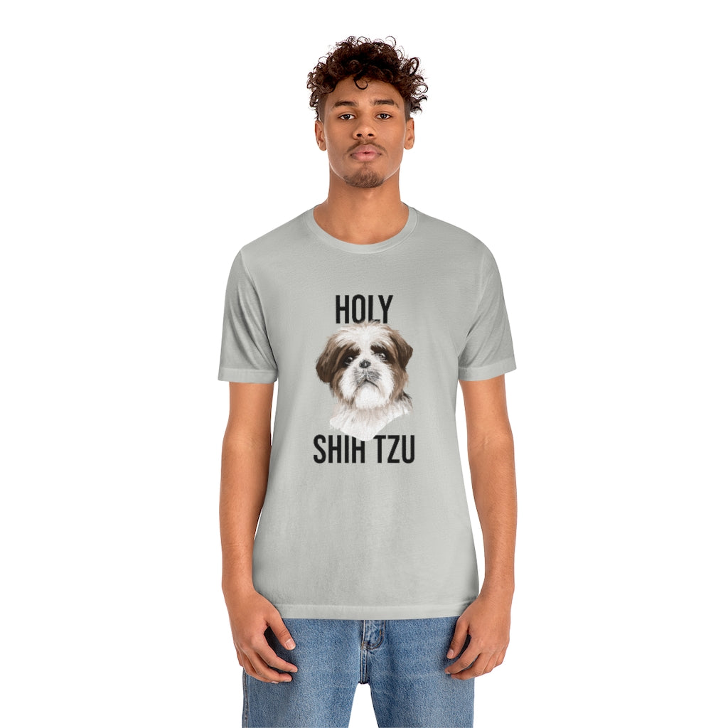 "Holy Shi Tzu" Shirt - Unisex Short-Sleeve Jersey Tee