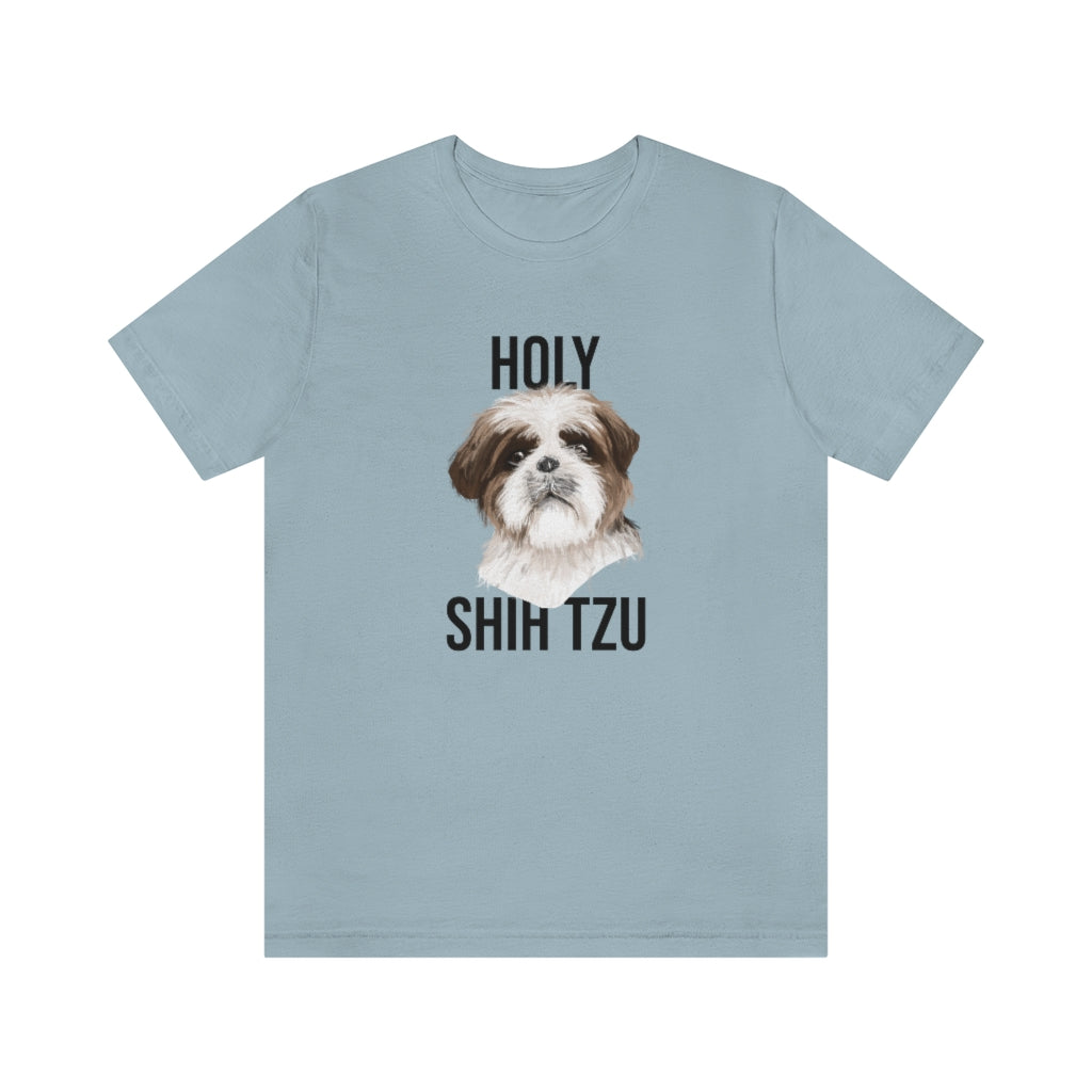 "Holy Shi Tzu" Shirt - Unisex Short-Sleeve Jersey Tee