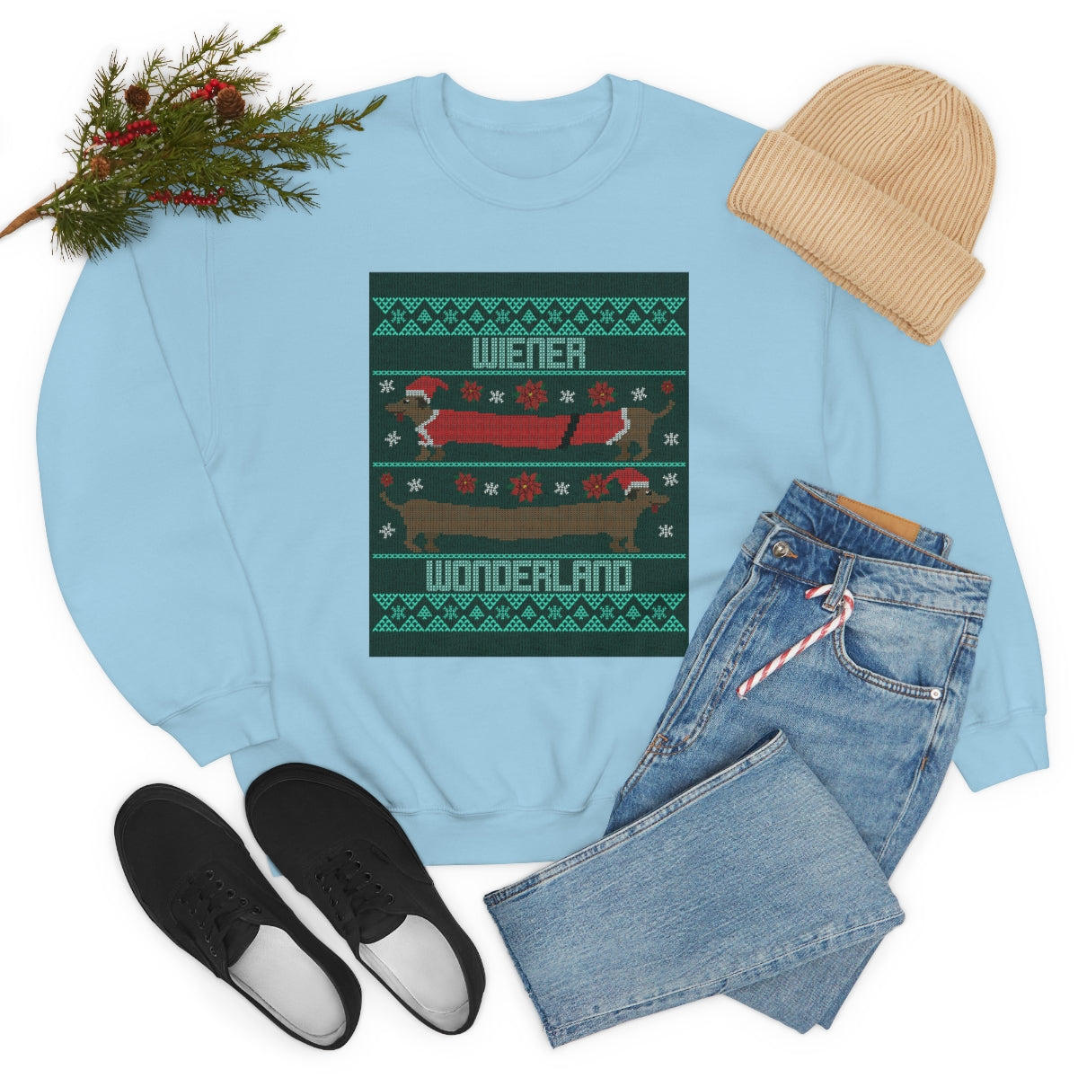 "Wiener Wonderland" Unisex Heavy Blend Crewneck Sweatshirt