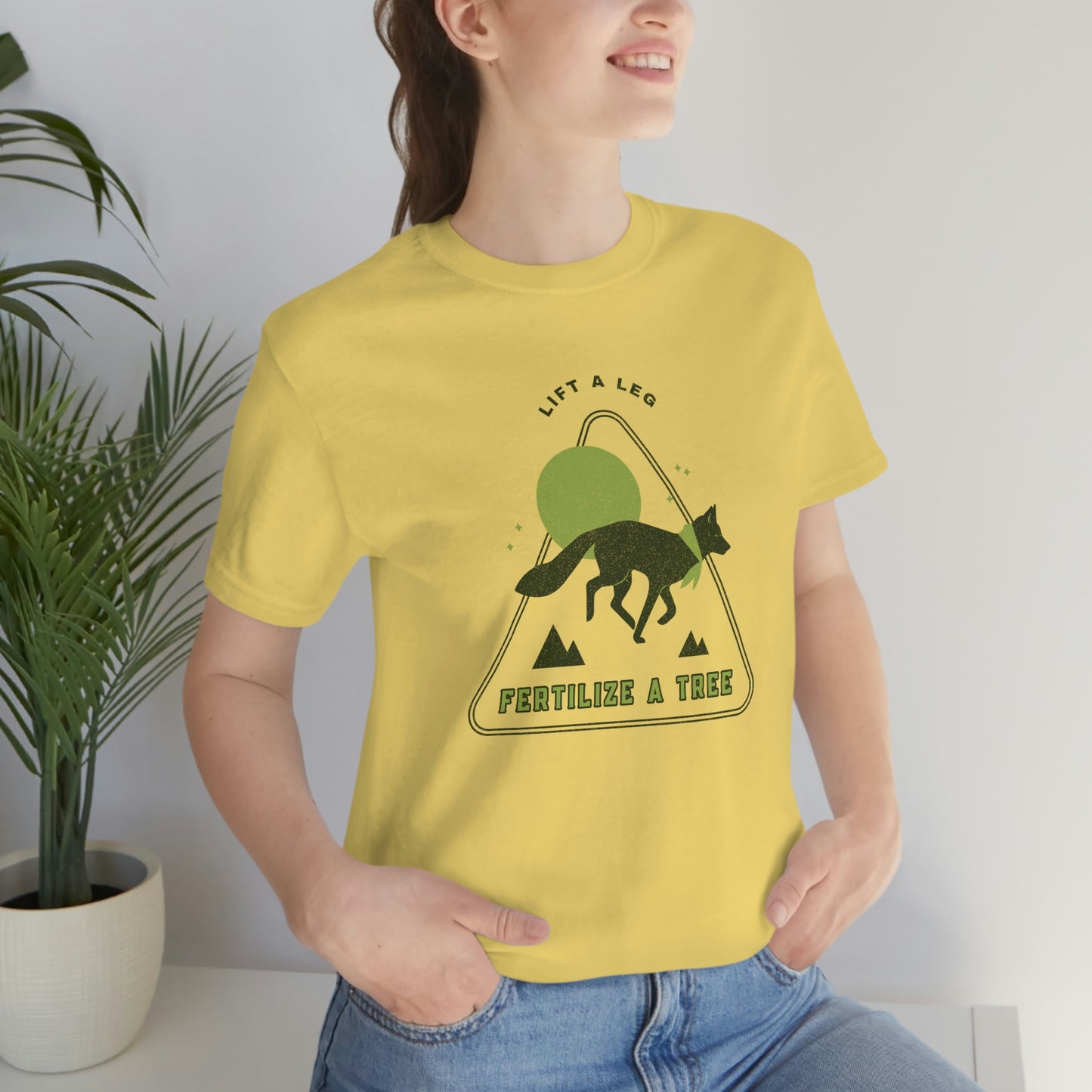 "Lift A Leg Fertilize A Tree" Unisex Jersey Short Sleeve Tee