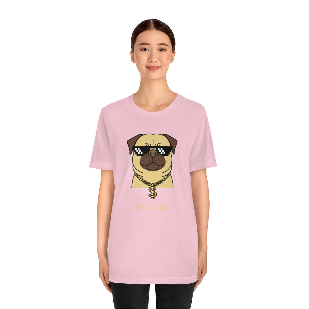 Cool Pug Life Shirt - Unisex Short-Sleeve Jersey Tee