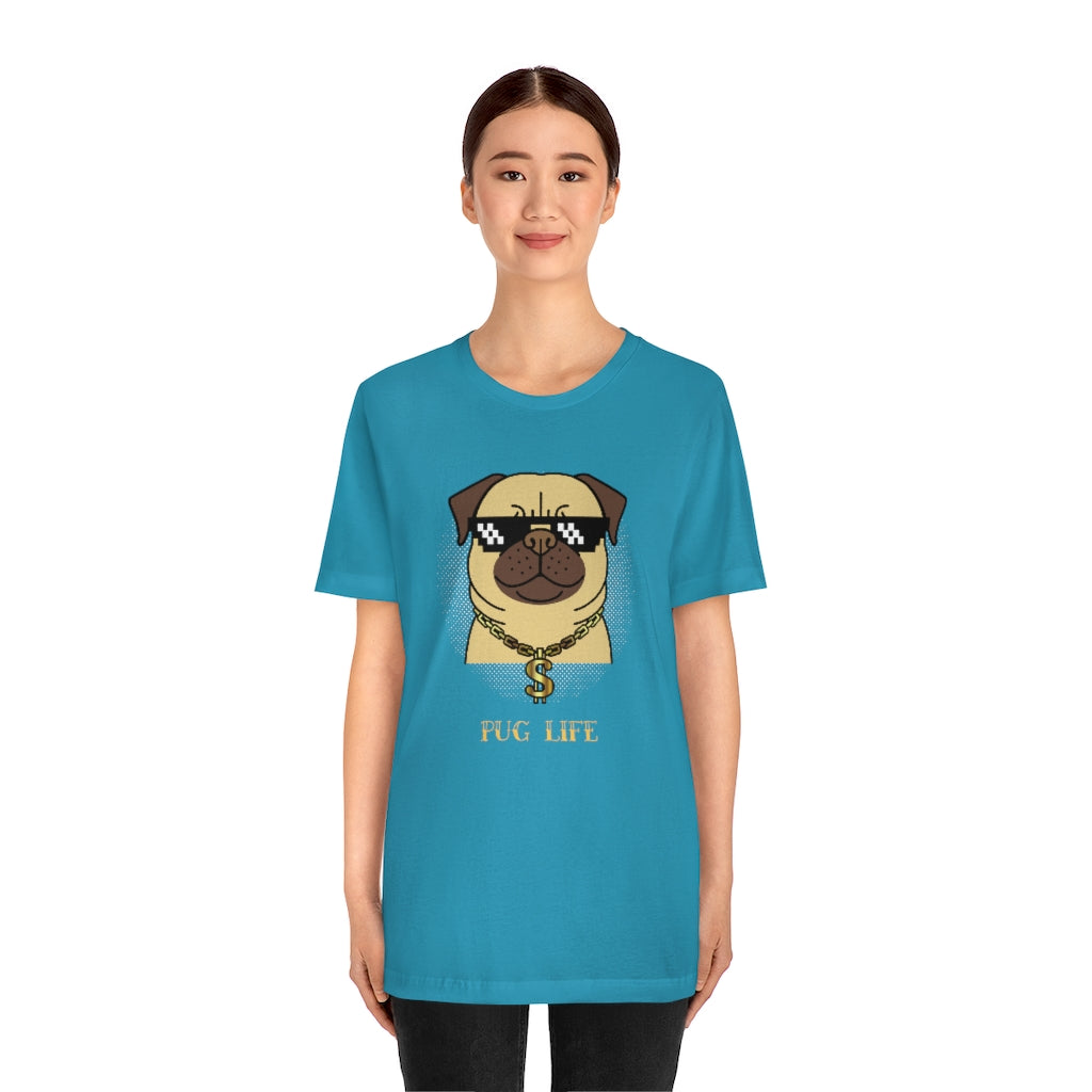 Cool Pug Life Shirt - Unisex Short-Sleeve Jersey Tee