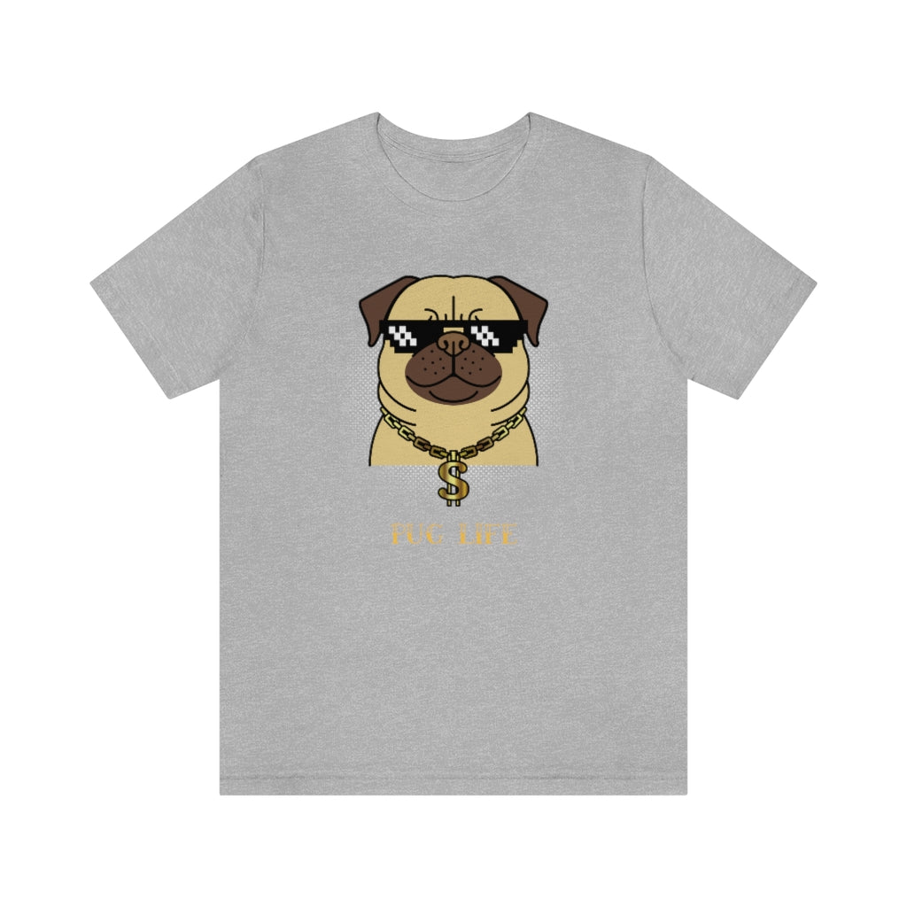 Cool Pug Life Shirt - Unisex Short-Sleeve Jersey Tee