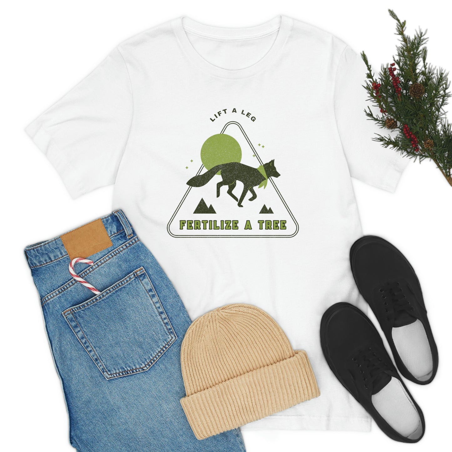 "Lift A Leg Fertilize A Tree" Unisex Jersey Short Sleeve Tee