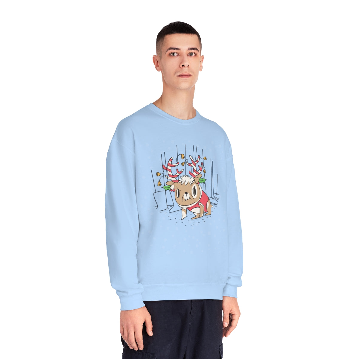 "Reluctant Reindeer" Unisex NuBlend® Crewneck Sweatshirt