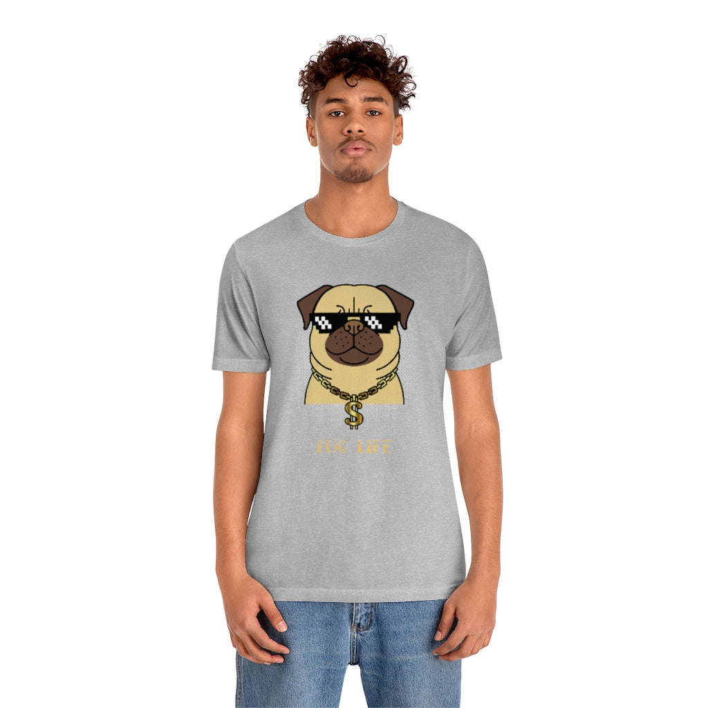 Cool Pug Life Shirt - Unisex Short-Sleeve Jersey Tee