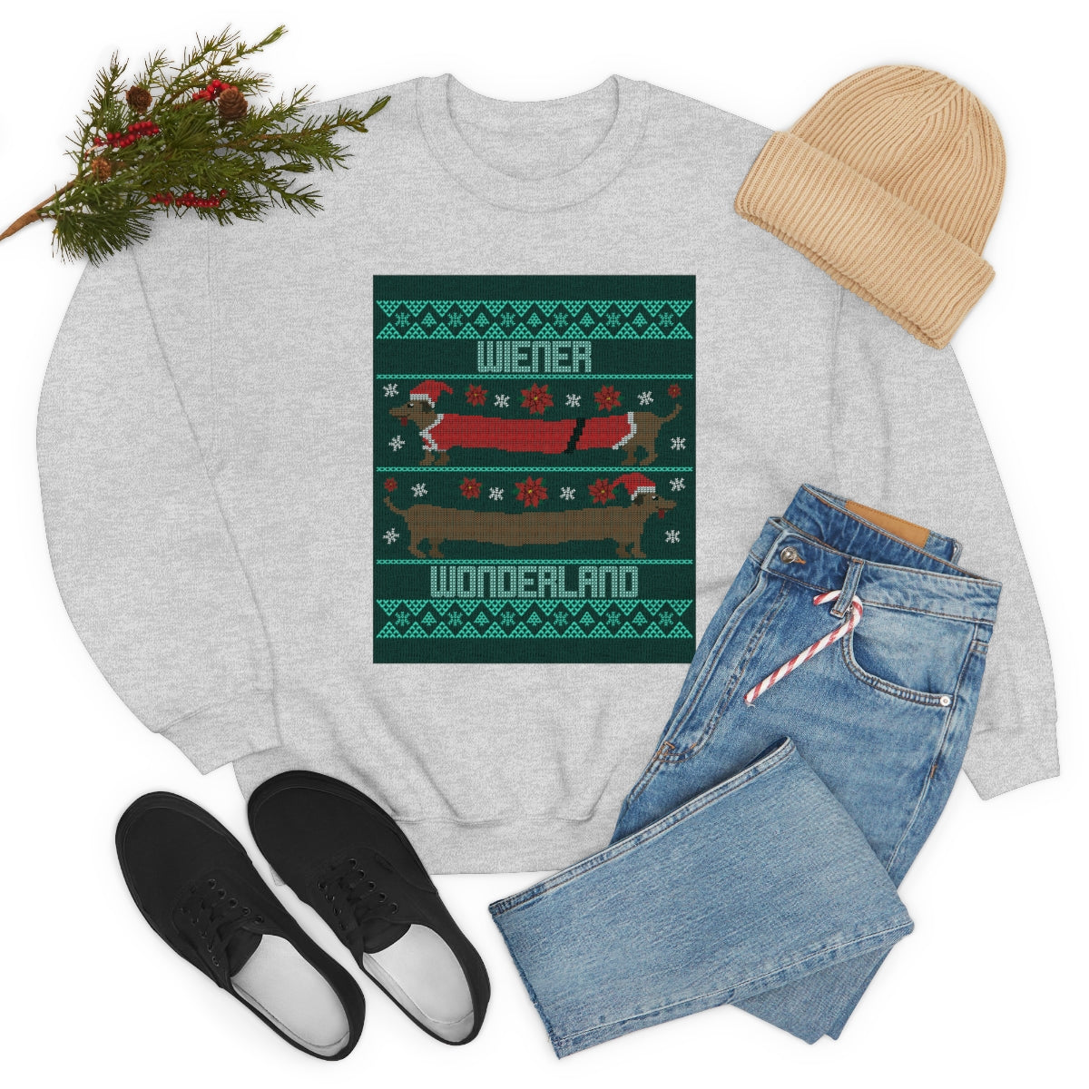 "Wiener Wonderland" Unisex Heavy Blend Crewneck Sweatshirt