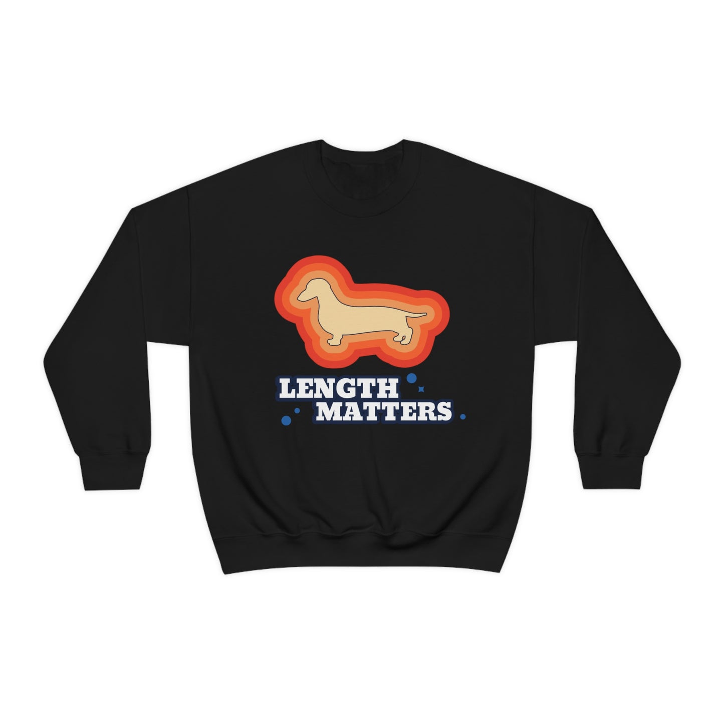 "Length Matters" Unisex Heavy Blend Crewneck Sweatshirt