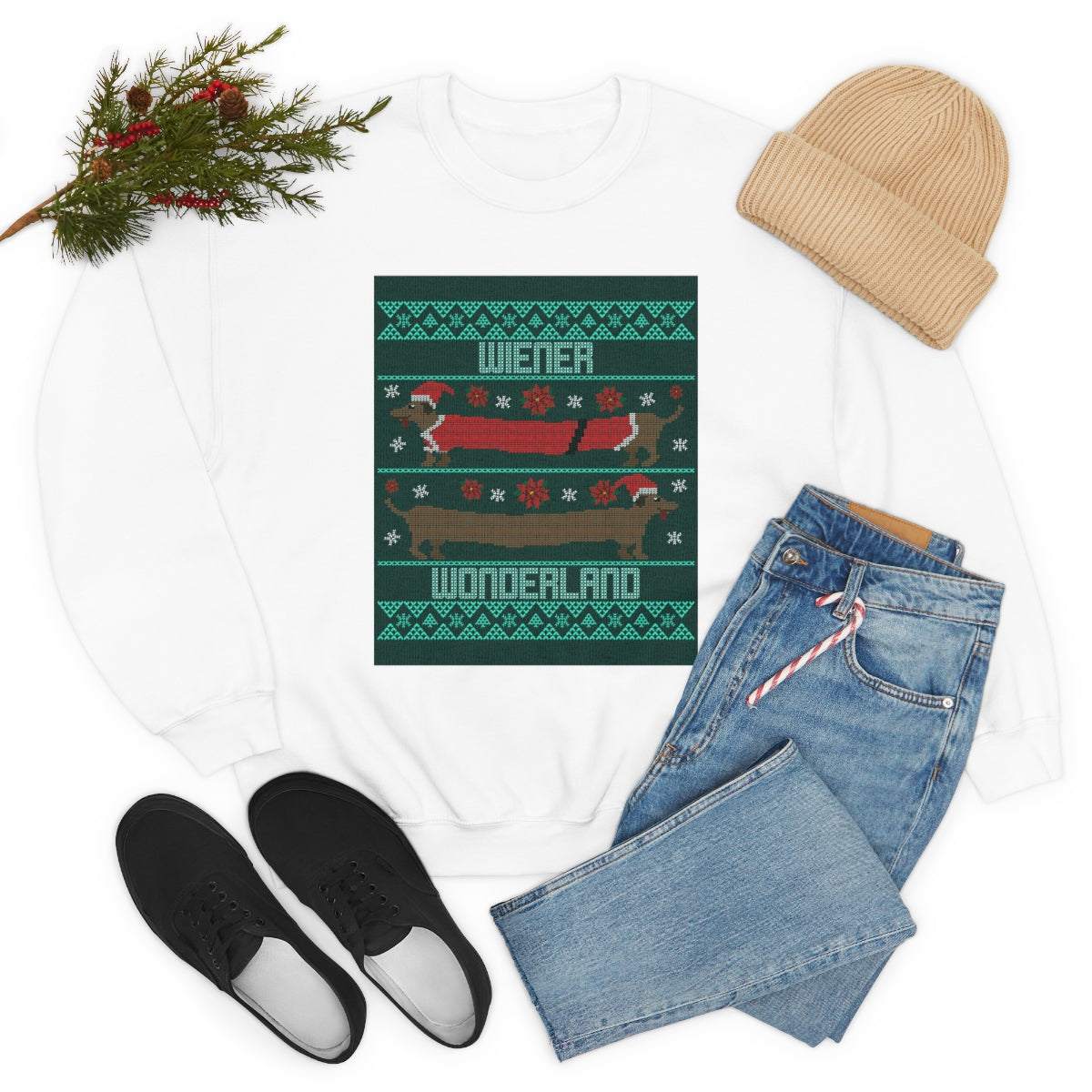 "Wiener Wonderland" Unisex Heavy Blend Crewneck Sweatshirt