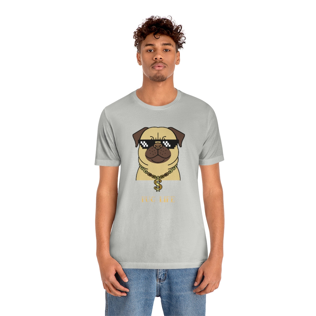 Cool Pug Life Shirt - Unisex Short-Sleeve Jersey Tee