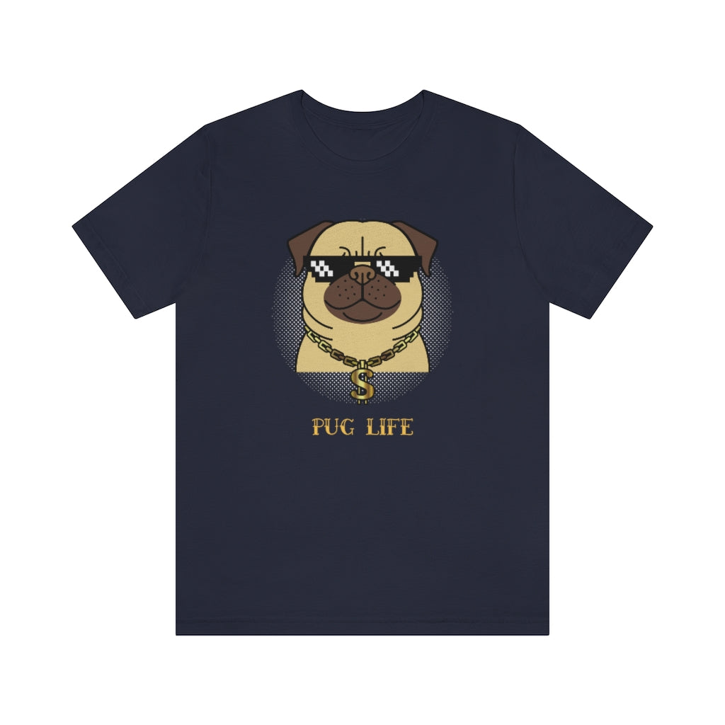 Cool Pug Life Shirt - Unisex Short-Sleeve Jersey Tee