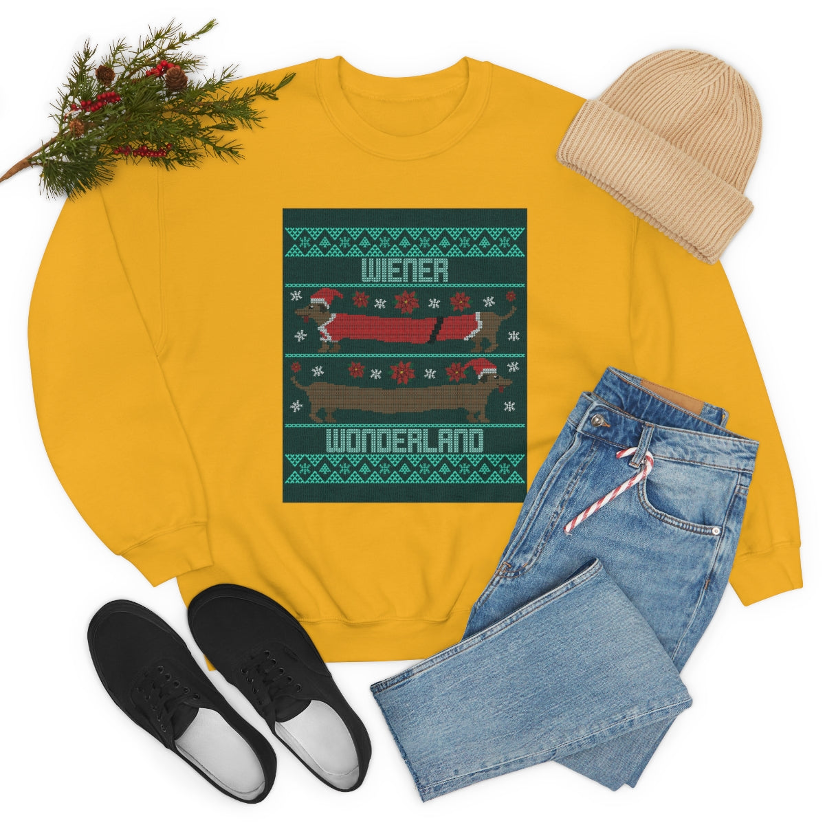 "Wiener Wonderland" Unisex Heavy Blend Crewneck Sweatshirt