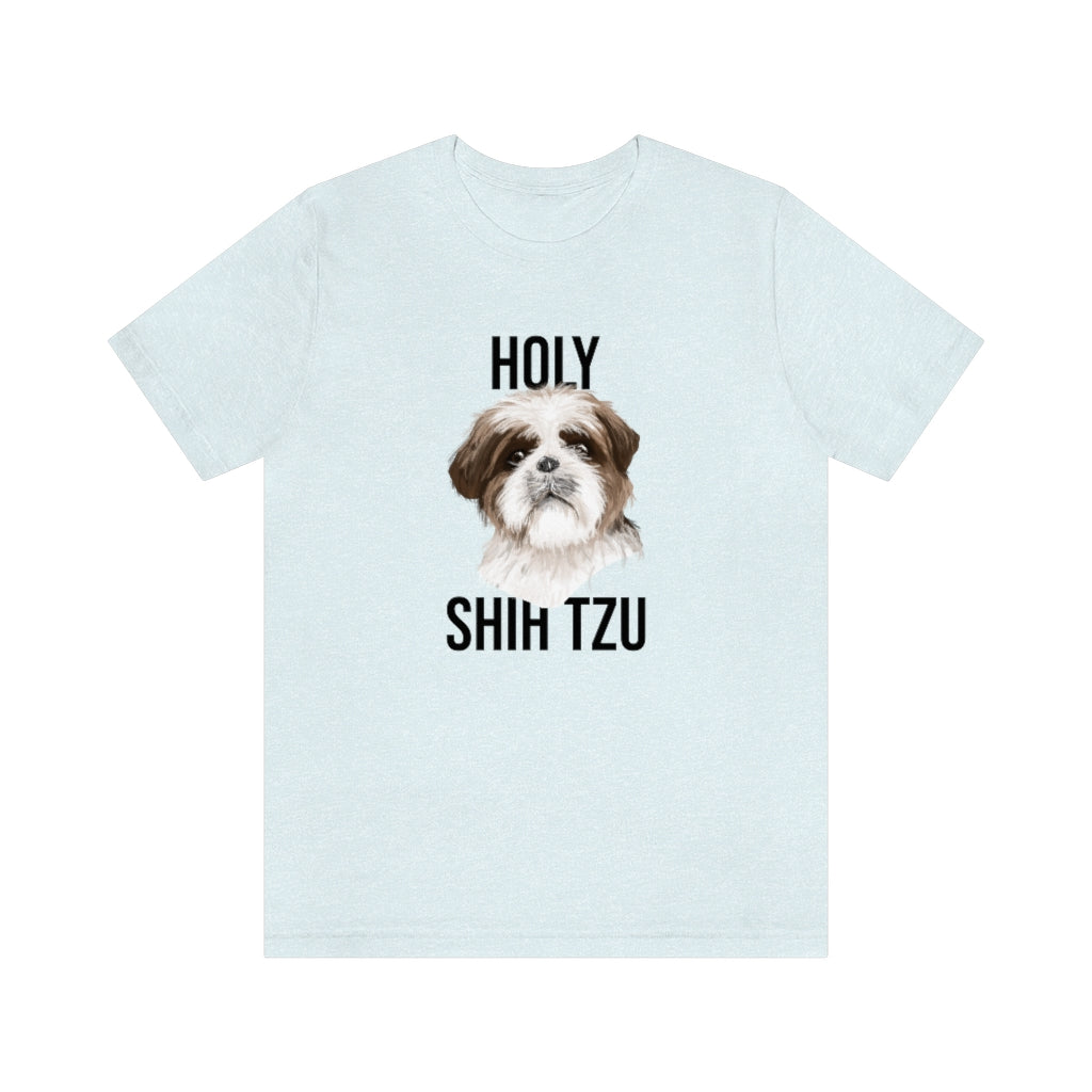 "Holy Shi Tzu" Shirt - Unisex Short-Sleeve Jersey Tee