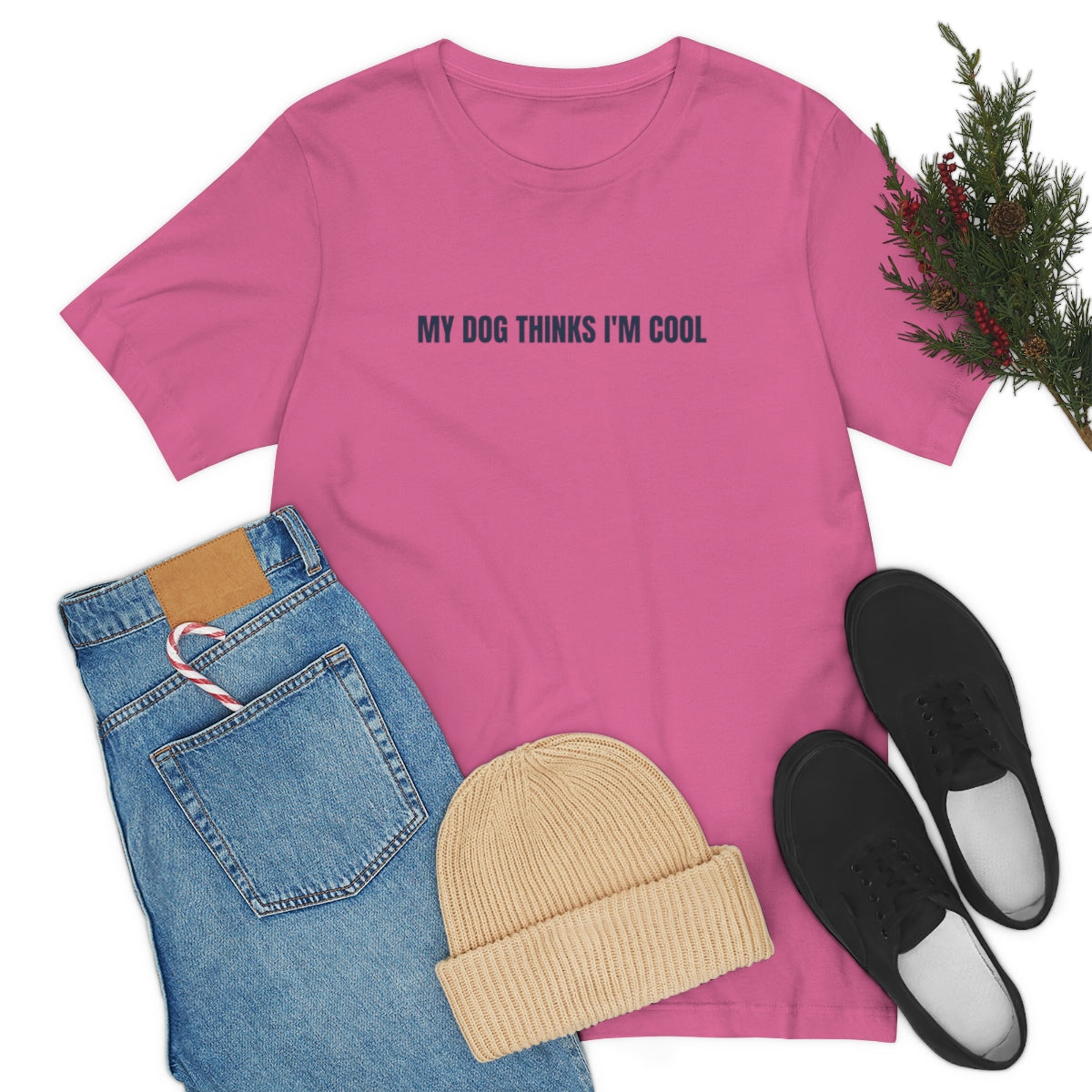 "My Dog Thinks I'm Cool" Unisex Jersey Short Sleeve Tee