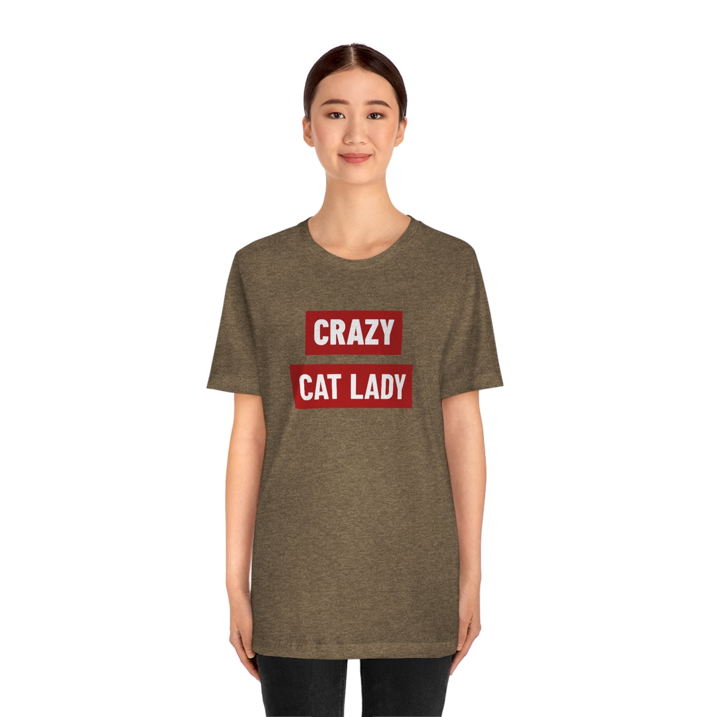 “Crazy Cat Lady” Shirt - Unisex Short-Sleeve Jersey Tee